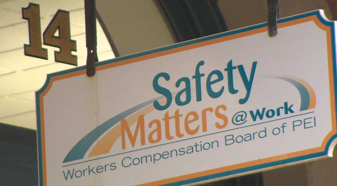 The sign at the Workers Compensation Board of P.E.I. in Charlottetown reads Safety Matters at Work.