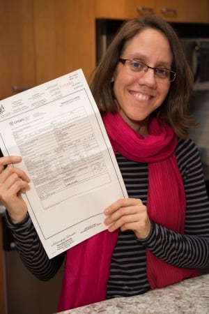 Lynda collins birth record co-mom