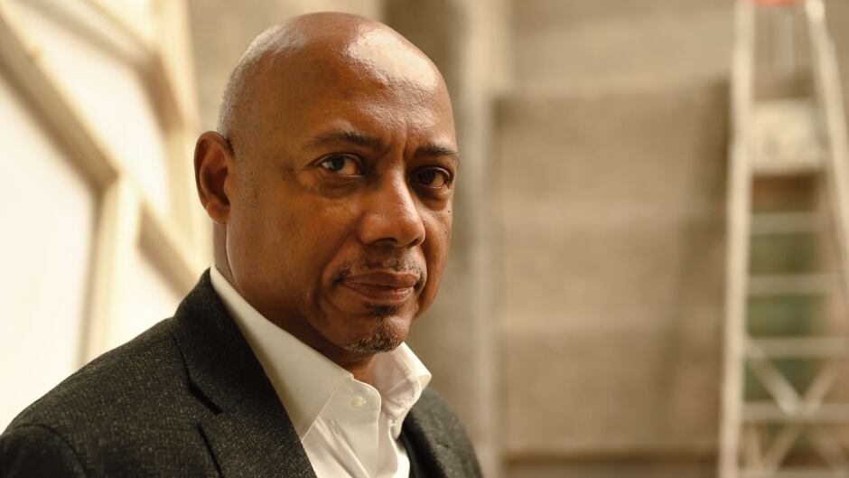Haitian filmmaker and political activist Raoul Peck poses during a photo session at La Femis Studios on Jan. 20, 2017 in Paris.
