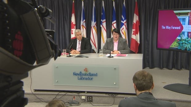 Dwight Ball and Cathy Bennett announce cuts