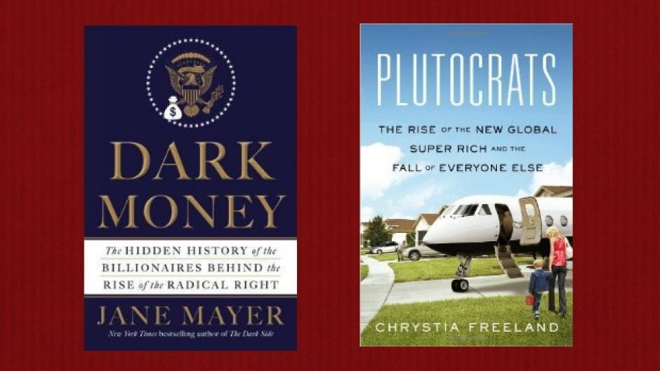 The influence of the billionaire Koch brothers on American politics is the subject of Dark Money by Jane Mayer.