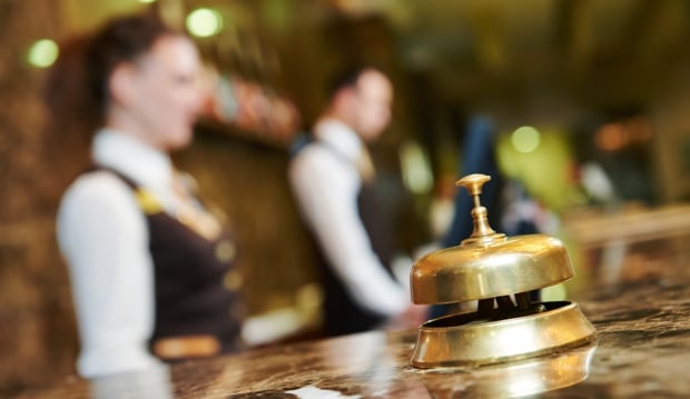 Hotel concierge reception