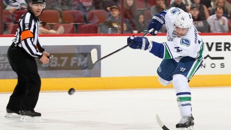 Vancouver Canucks winger Alexandre Burrows has been traded to the Ottawa Senators. 93542697