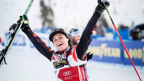 Marielle Thompson from North Vancouver, B.C., clinched the World Cup ski cross crown in Russia on the weekend with her sixth victory of the season and holds an insurmountable 155-point lead for the overall Crystal Globe. thompson-marielle-170212-1180