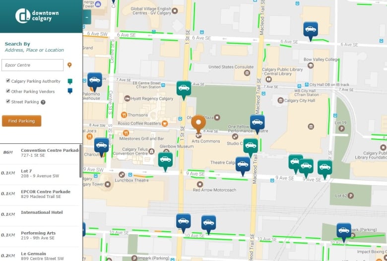 'Real time' parking data coming to Edmonton CBC News