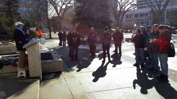 CCCC rally outside Saskatoon city hall