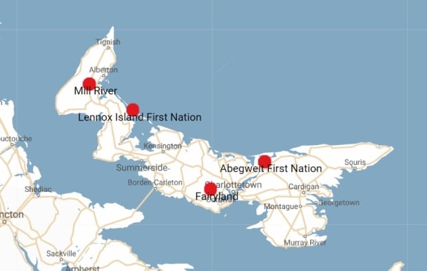 P.E.I. Map