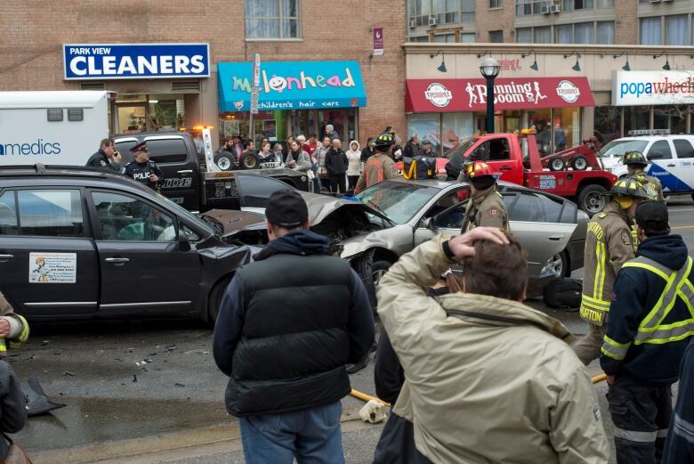 Woman dies after headon car crash on Bloor Street West and Ellis Park