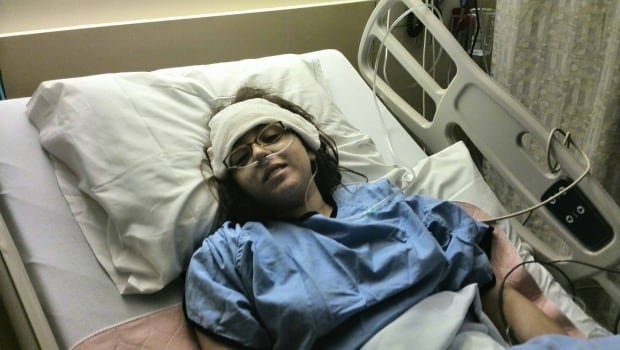 Brittany after surgery