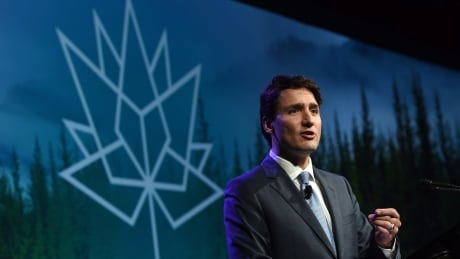 Prime Minister Justin Trudeau addresses and takes part in a question and answer session at the CERAWeek Global Energy and Environment Leadership Award Dinner in Houston, Texas, on Thursday, March 9, 2017. CANADIAN PRESS/Sean Kilpatrick Trudeau Houston 20170309