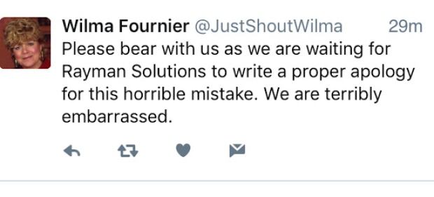 Wilma Fournier apology