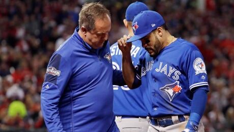 Devon Travis continues to recover from an injury suffered during the fifth inning in Game 1 of last season's ALCS against the Cleveland Indians. devon-travis