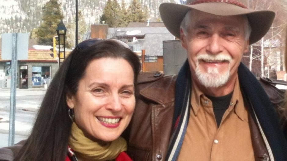 Margot Van Sluytman with Glen Flett, the man who killed her father.
