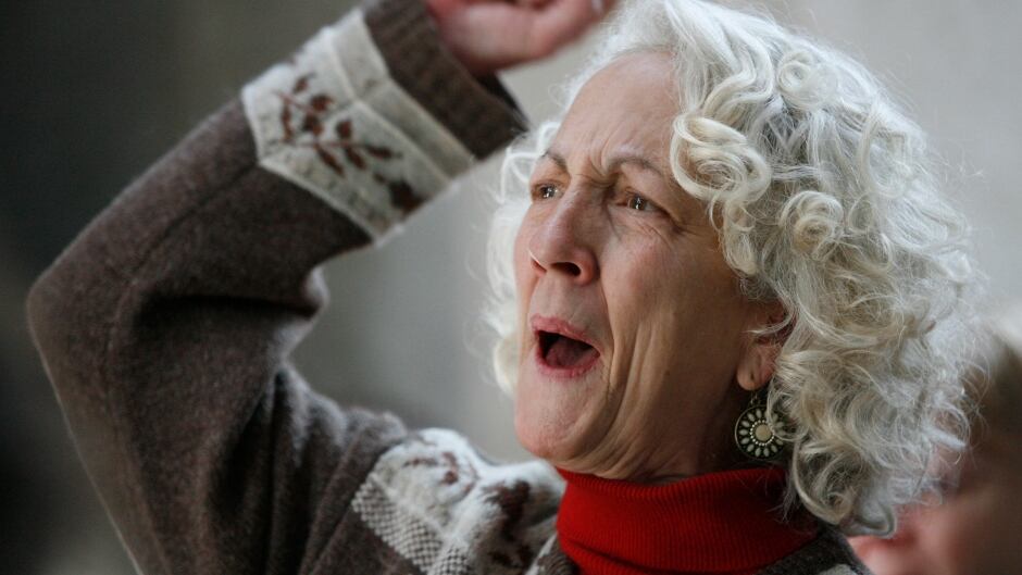 Portia Boulger, seen here protesting a Republican union reform bill in March 2011, was misidentified online as the woman who gave the Nazi salute at a Donald Trump rally.