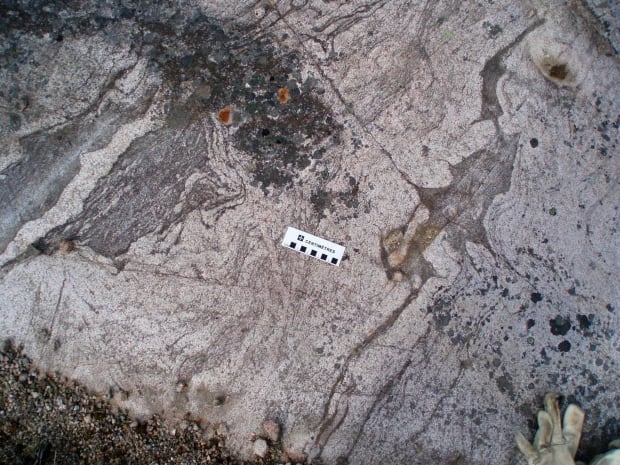 Canadian Shield old rock crust
