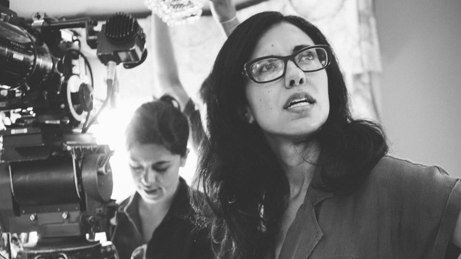 Director Heidi Saman on the set of her film, Namour.