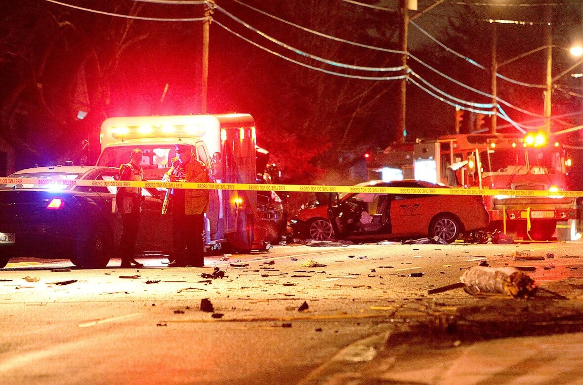 Taxi driver dead after cab struck by car in York Mills CBC News