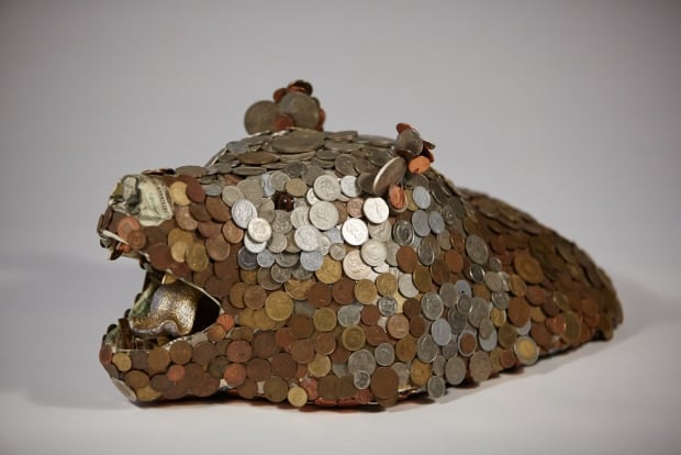 money taxidermy bear
