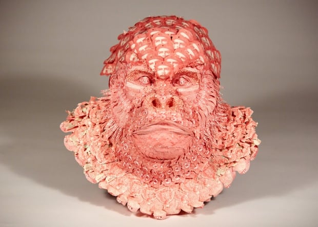 money taxidermy gorilla
