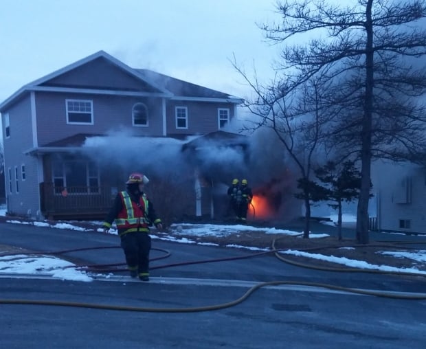 Granite Place house garage fire