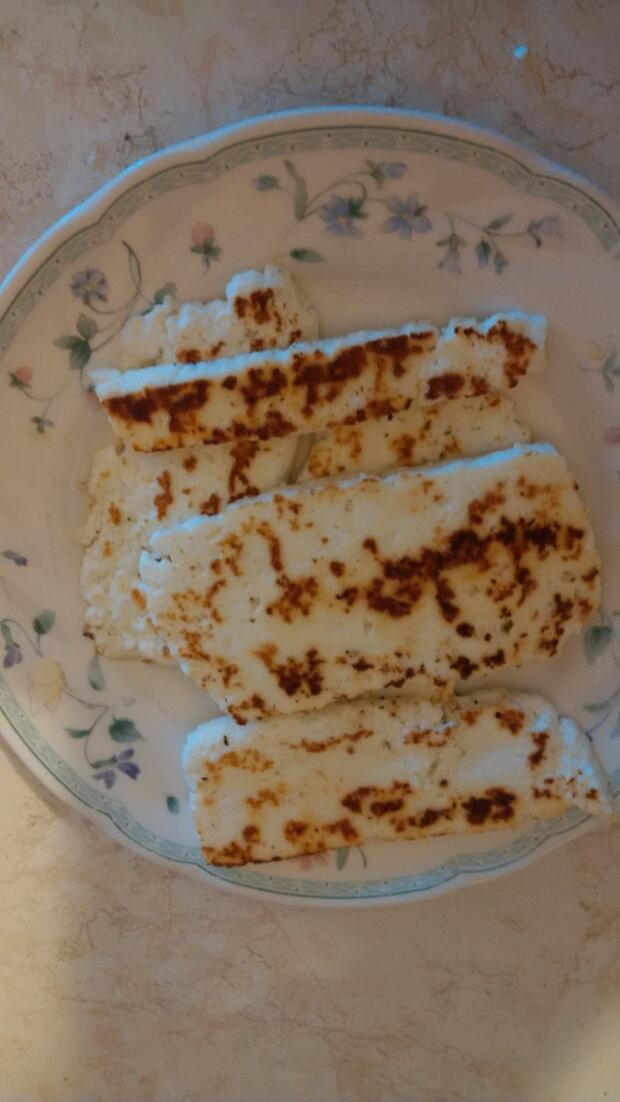 Sheep business grilling cheese