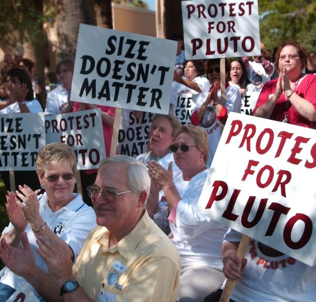 Pluto planet protest