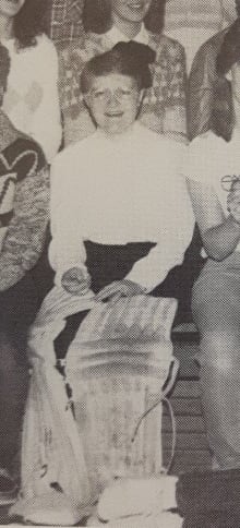 Bethe Wettlaufer, known as Beth Parker in high school, seen in 1984 field hockey team photo