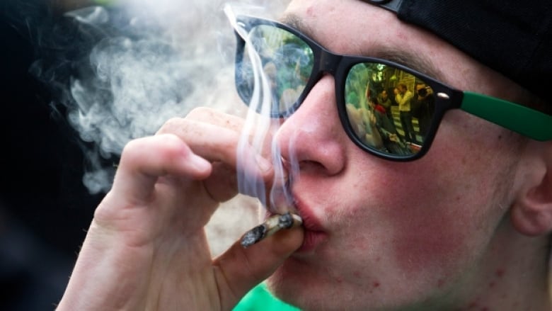 Smoking marijuana