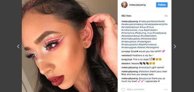 Makeup Hashtags