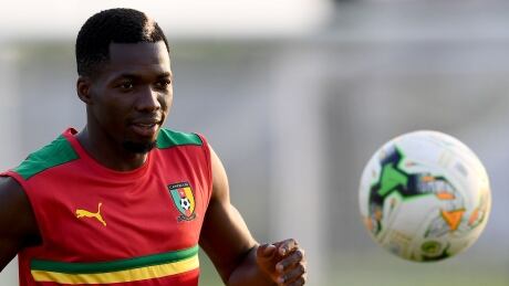 Montreal Impact defender Ambroise Oyongo was stranded at the airport by his national team after a friendly match in Brussels on Tuesday. Oyongo could miss the Impact's match against Chicago on Saturday. oyongo-ambroise-020417-620