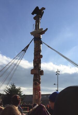 UBC Totem raised