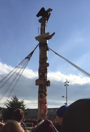 UBC Totem raised