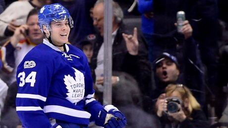 Toronto Maple Leafs centre Auston Matthews set the Maple Leafs' rookie-points records with his 67th point after scoring his 39th goal on Monday. matthews-auston