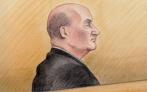 Ian Bush Court Sketch