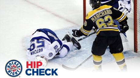 Brad Marchand spear