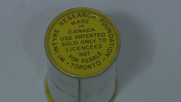 A canister of McIntyre Powder