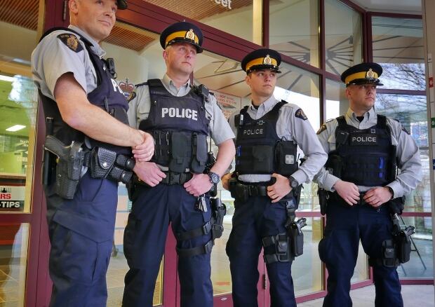 rcmp yellow stripes removed