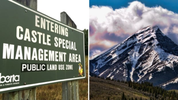 Castle Mountain area Alberta Victoria Peak