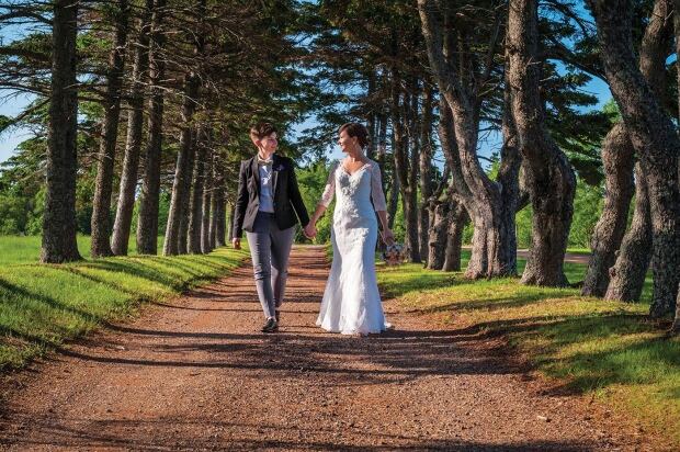 Tourism PEI photo of lesbian wedding