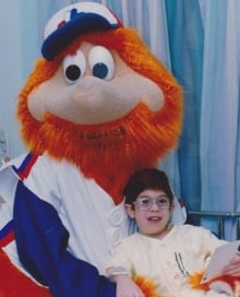 Steven Francis with Youppi