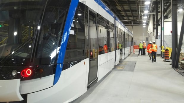 This was ION's first LRT car for the Waterloo Region that was tested in the spring of 2017. 