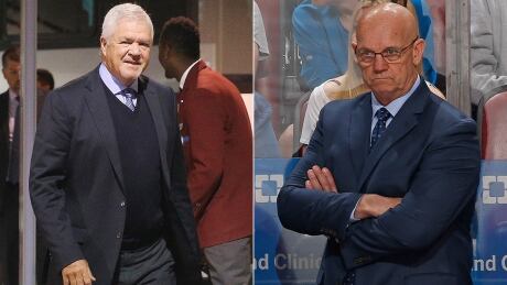 Dale Tallon, left, is returning for a second stint as Panthers GM. He replaces Tom Rowe, right, who was removed from that role on Monday and also won't return to the team as head coach. tallon-dale-1180