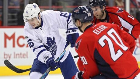 Nine Maple Leafs, including forward Mitch Marner, left, are expected to make their Stanley Cup playoff debuts, starting Thursday at Washington against a Capitals outfit loaded with post-season experience. marner-mitch-170103-1180