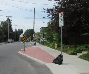 Sidewalk bulge example