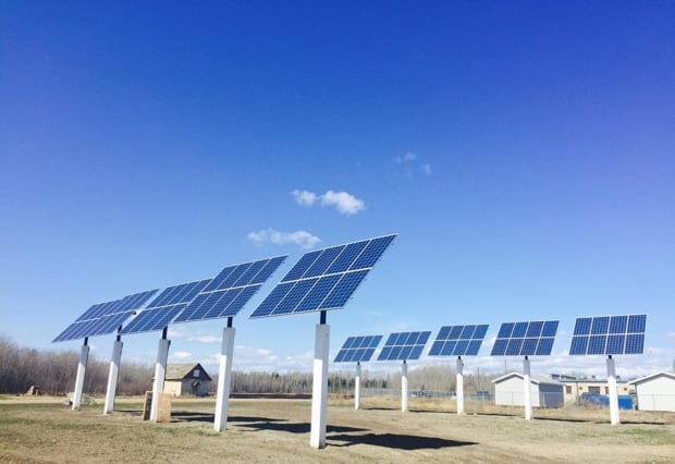 Lubicon First Nation solar panels