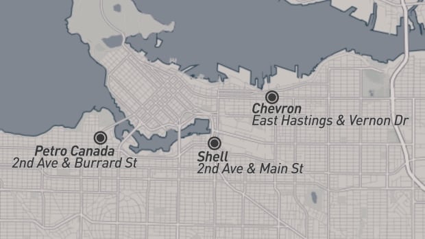 Gas stations in Vancouver