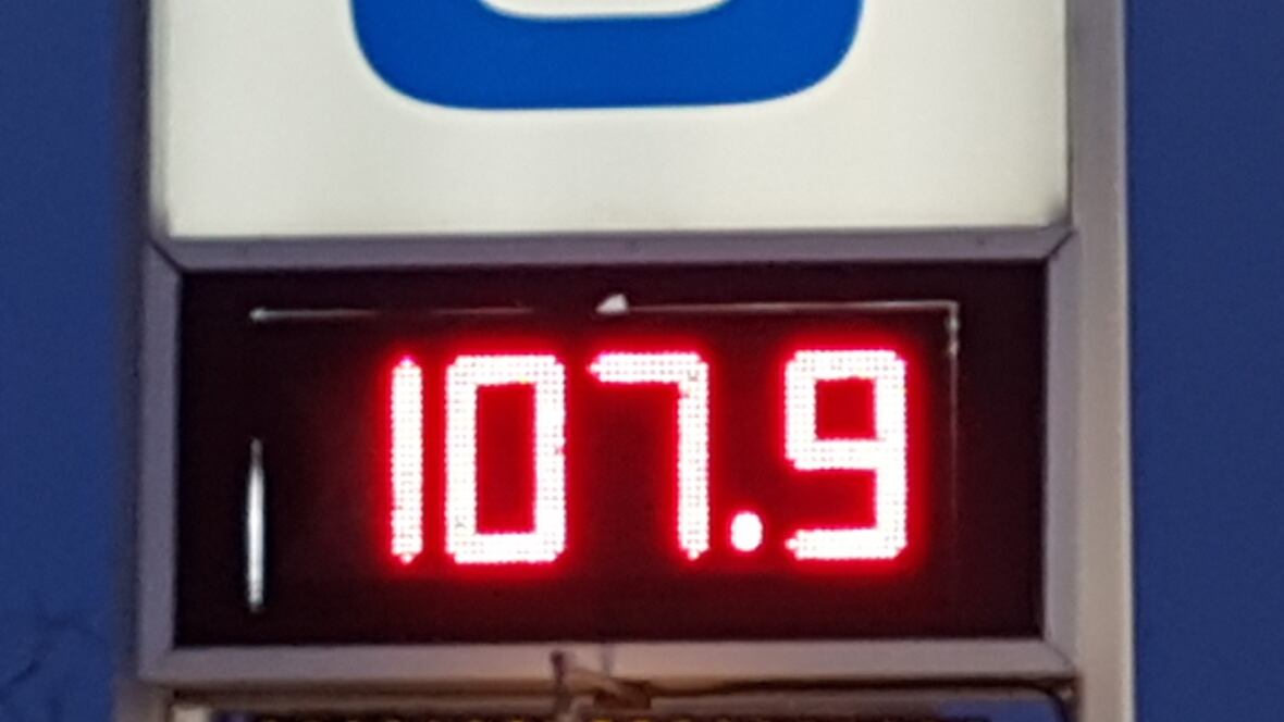 Gas prices leap 8 cents in Winnipeg Manitoba CBC News
