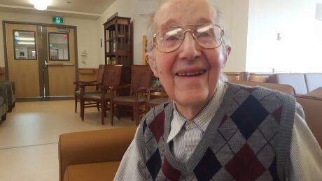 Rene Fumoleau, from Yellowknife, is one of the home's residents. He says that although he loves the building and staff, he is hoping to be able to move closer to his hometown. Rene Fumoleau