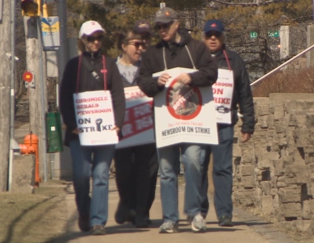 Striking Chronicle Herald workers