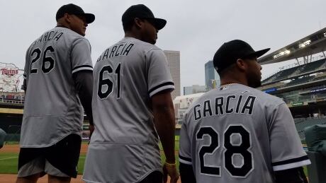 Meet the Garcias: Avisail, left, Willy, centre, and Leury. Tres-Garcias-Chicago-White-Sox